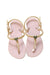 A Gold Sandals from Havaianas in size 5T for girl. (Back View)
