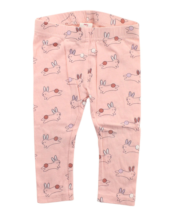 A Pink Leggings from Seed in size 6-12M for girl. (Front View)