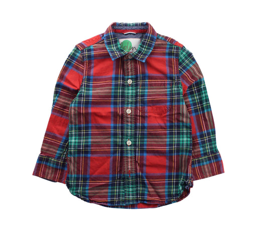 A Red Long Sleeve Shirts from Boden in size 3T for boy. (Front View)