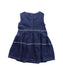 A Blue Sleeveless Dresses from Gingersnaps in size 12-18M for girl. (Back View)