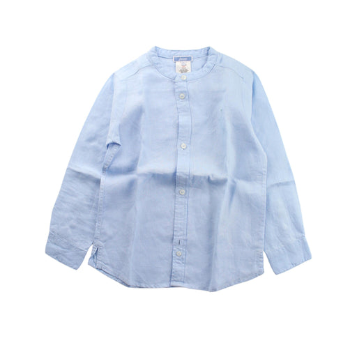 A Blue Long Sleeve Shirts from Jacadi in size 6T for boy. (Front View)