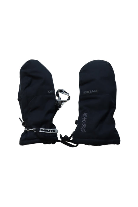 A Black Ski Gloves from OYUKI in size 8Y for neutral. (Front View)
