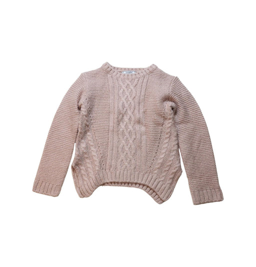 A Pink Knit Sweaters from Mayoral in size 4T for girl. (Front View)