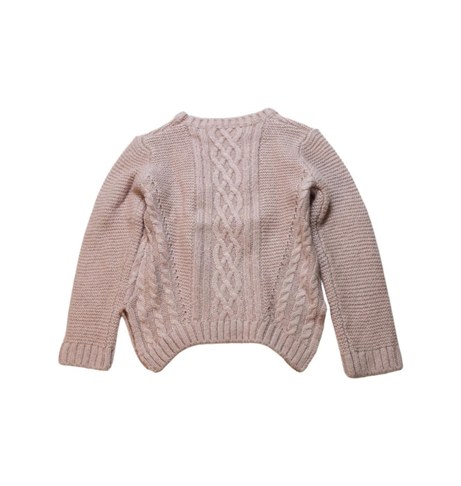 A Pink Knit Sweaters from Mayoral in size 4T for girl. (Back View)