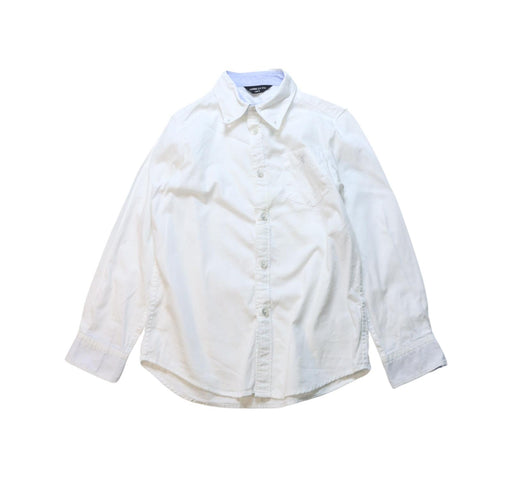 A White Long Sleeve Shirts from Comme Ca Ism in size 5T for boy. (Front View)