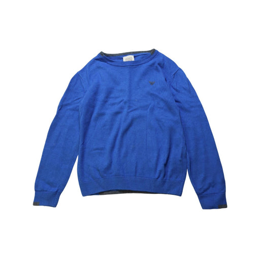 A Blue Knit Sweaters from Armani in size 6T for boy. (Front View)