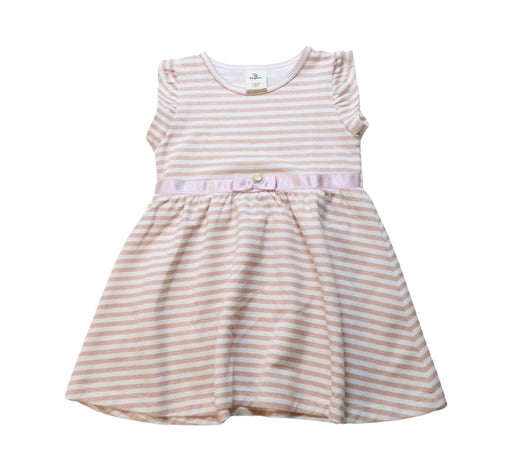 A Multicolour Sleeveless Dresses from Kingkow in size 4T for girl. (Front View)