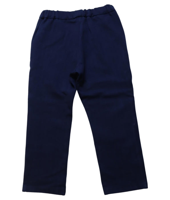 A Navy Casual Pants from Kingkow in size 4T for boy. (Back View)