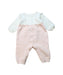 A White Long Sleeve Jumpsuits from Balabala in size 3-6M for girl. (Front View)