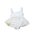 A White Sleeveless Bodysuits from Nicholas & Bears in size 6-12M for girl. (Front View)