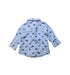 A Blue Long Sleeve Shirts from Seed in size 3-6M for boy. (Back View)
