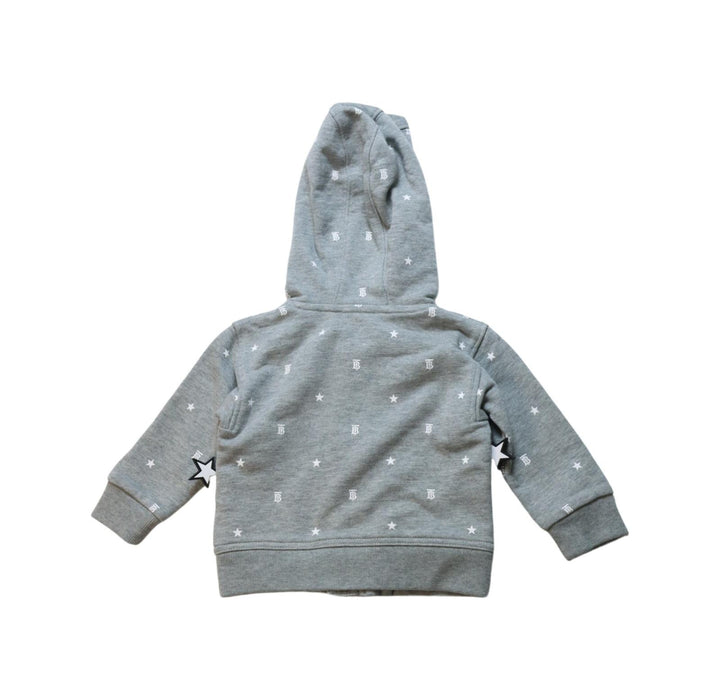 A Grey Zippered Sweatshirts from Burberry in size 3-6M for neutral. (Back View)