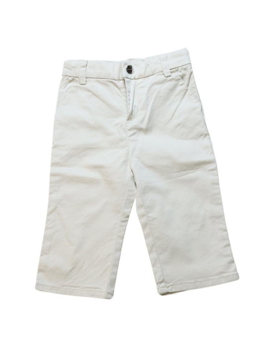 A White Casual Pants from Jacadi in size 6-12M for boy. (Front View)