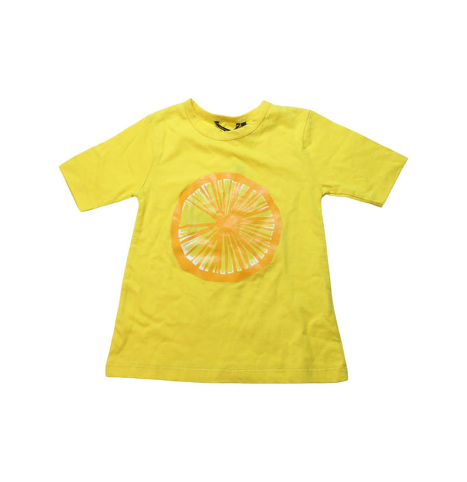 A Yellow Short Sleeve Tops from Marimekko in size 2T for girl. (Front View)
