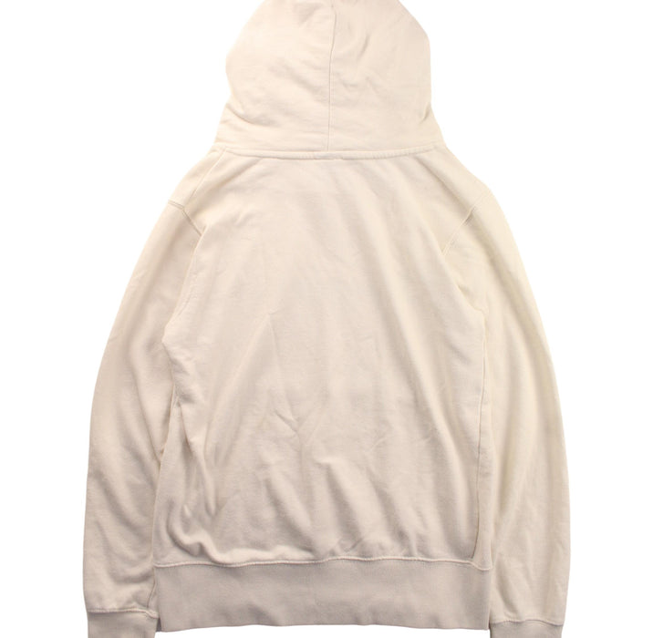 A Ivory Hooded Sweatshirts from Champion in size 11Y for neutral. (Back View)
