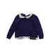 A Blue Long Sleeve Tops from Roberto Cavalli in size 4T for girl. (Front View)