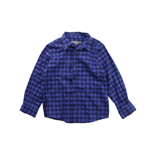 A Blue Long Sleeve Shirts from Bonpoint in size 4T for boy. (Front View)