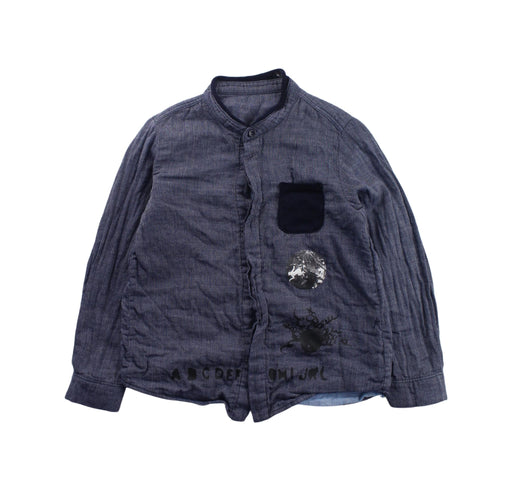 A Blue Long Sleeve Shirts from jnby by JNBY in size 5T for boy. (Front View)