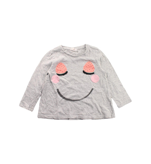 A Grey Long Sleeve T Shirts from Seed in size 3T for girl. (Front View)