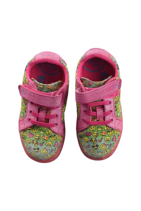 A Pink Sneakers from Stride Rite in size 3T for girl. (Back View)