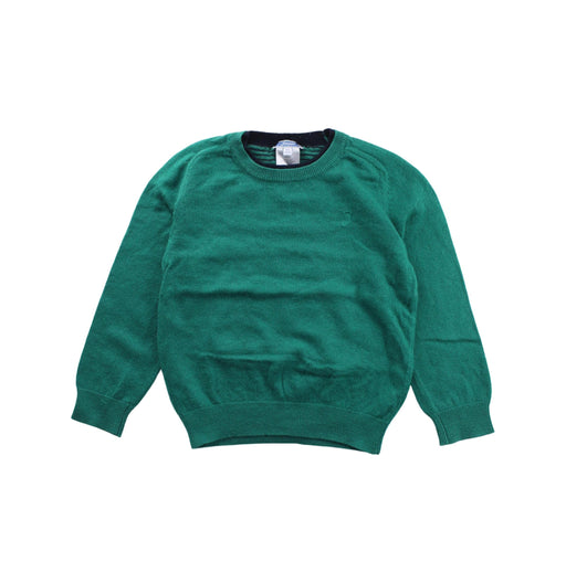 A Green Knit Sweaters from Jacadi in size 6T for boy. (Front View)