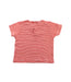 A Red Short Sleeve T Shirts from Petit Bateau in size 6-12M for girl. (Back View)