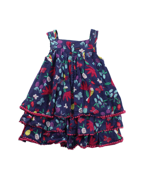 A Blue Sleeveless Dresses from Catimini in size 12-18M for girl. (Back View)
