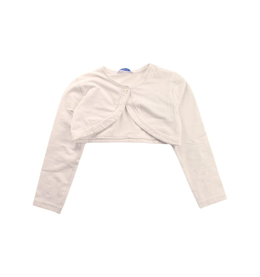 A White Cardigans from Mayoral in size 4T for girl. (Front View)