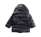 A Black Puffer/Quilted Jackets from 3Pommes in size 6-12M for girl. (Back View)