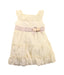 A Ivory Sleeveless Dresses from Miranda in size 4T for girl. (Front View)
