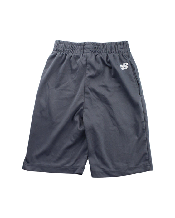 A Grey Active Shorts from New Balance in size 7Y for boy. (Back View)