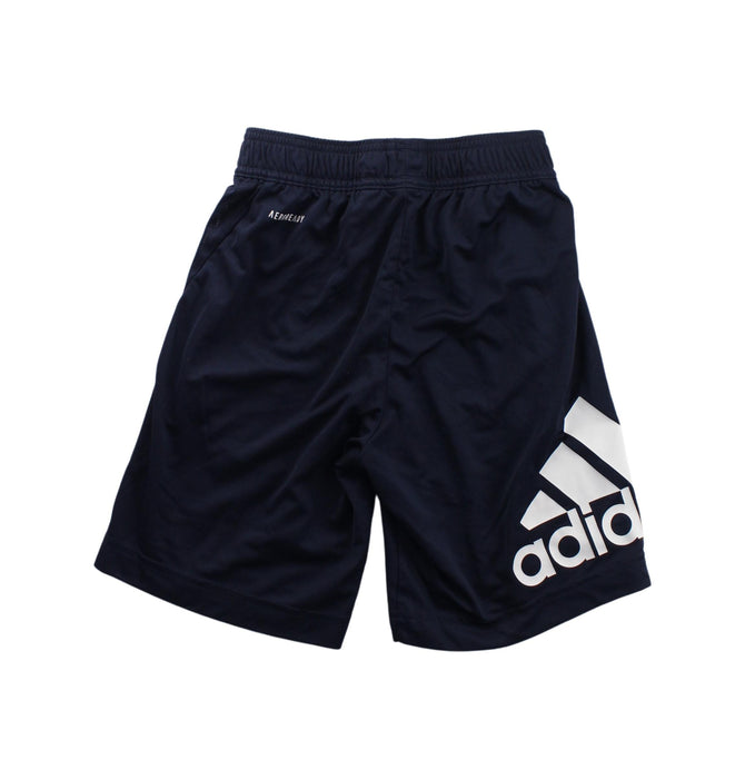 A Black Active Shorts from Adidas in size 7Y for boy. (Back View)