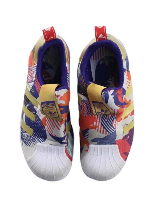 A Multicolour Slip Ons from Adidas in size 10Y for boy. (Back View)