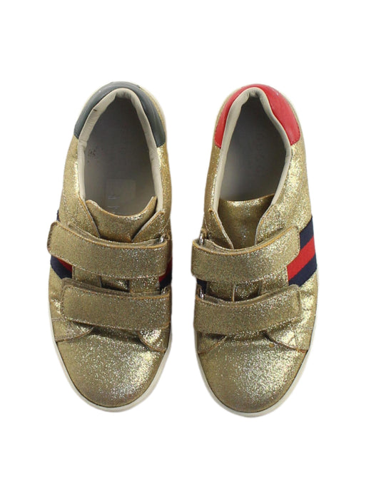 A Multicolour Sneakers from Gucci in size 7Y for girl. (Back View)