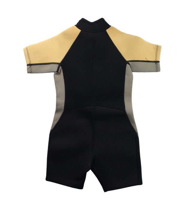 A Black Wetsuits from TYR in size 4T for boy. (Back View)