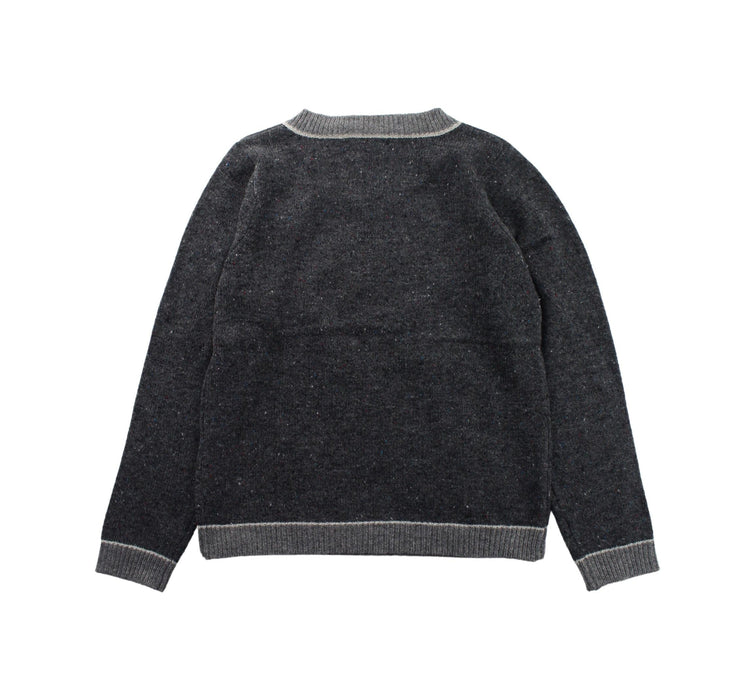 A Grey Knit Sweaters from Bonpoint in size 8Y for boy. (Back View)