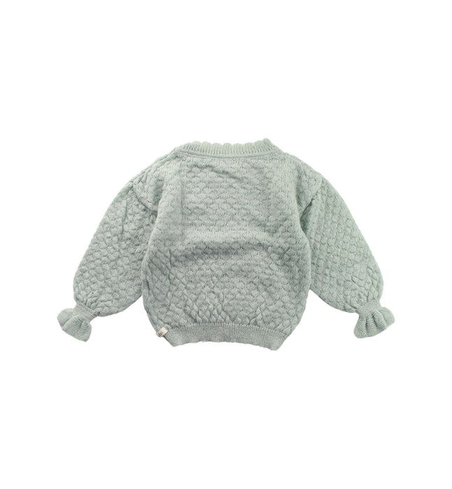 A Green Knit Sweaters from Buho in size 4T for girl. (Back View)