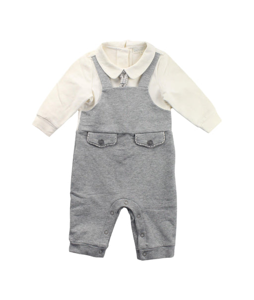 A Ivory Long Sleeve Jumpsuits from Nicholas & Bears in size 3-6M for boy. (Front View)