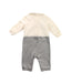 A Ivory Long Sleeve Jumpsuits from Nicholas & Bears in size 3-6M for boy. (Back View)