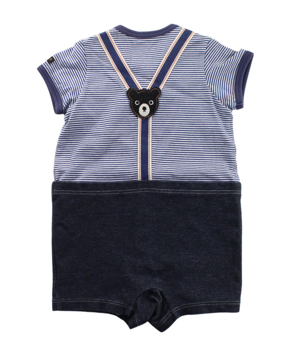 A Multicolour Short Sleeve Rompers from Miki House in size 12-18M for boy. (Back View)