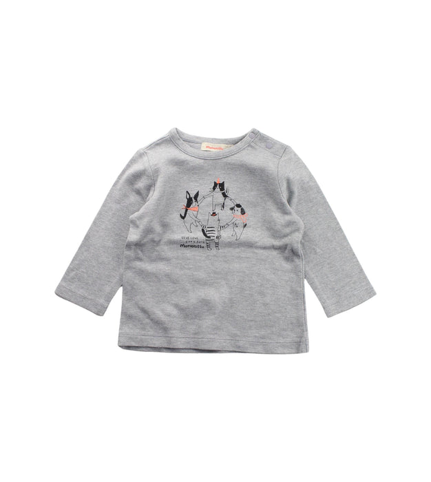 A Multicolour Long Sleeve T Shirts from Momonittu in size 6-12M for neutral. (Front View)