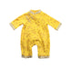 A Yellow Long Sleeve Jumpsuits from Mides in size 0-3M for neutral. (Front View)
