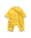 A Yellow Long Sleeve Jumpsuits from Mides in size 0-3M for neutral. (Back View)
