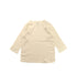 A Ivory Long Sleeve T Shirts from Mides in size 6-12M for neutral. (Front View)