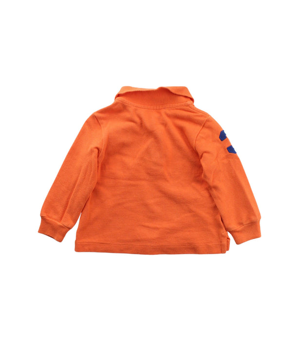 A Orange Long Sleeve Polos from Ralph Lauren in size 3-6M for boy. (Back View)