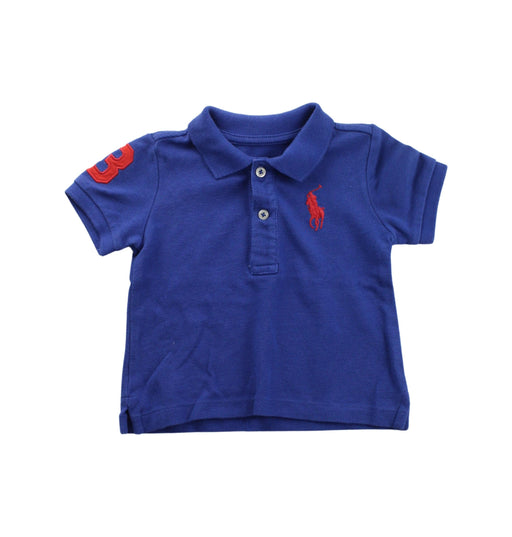 A Orange Short Sleeve Polos from Ralph Lauren in size 3-6M for boy. (Front View)