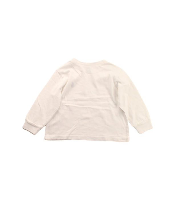 A Ivory Crewneck Sweatshirts from Ralph Lauren in size 6-12M for neutral. (Back View)