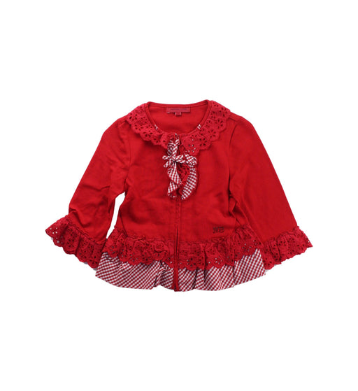 A Red Long Sleeve Tops from Nicholas & Bears in size 3T for girl. (Front View)