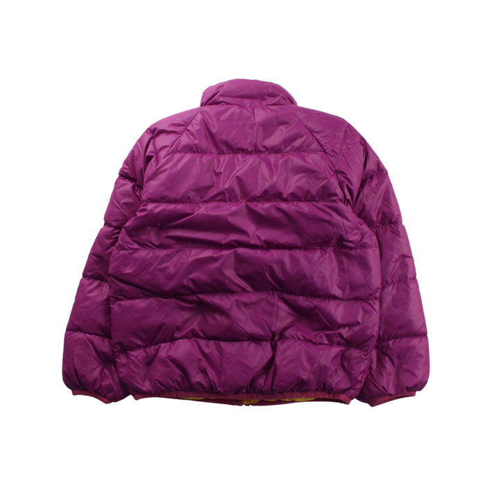 A Purple Puffer/Quilted Jackets from Mont-bell in size 2T for boy. (Back View)