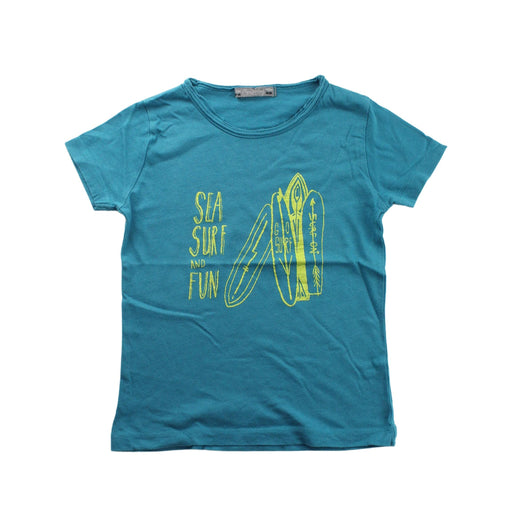 A Teal Short Sleeve T Shirts from Bonpoint in size 3T for boy. (Front View)